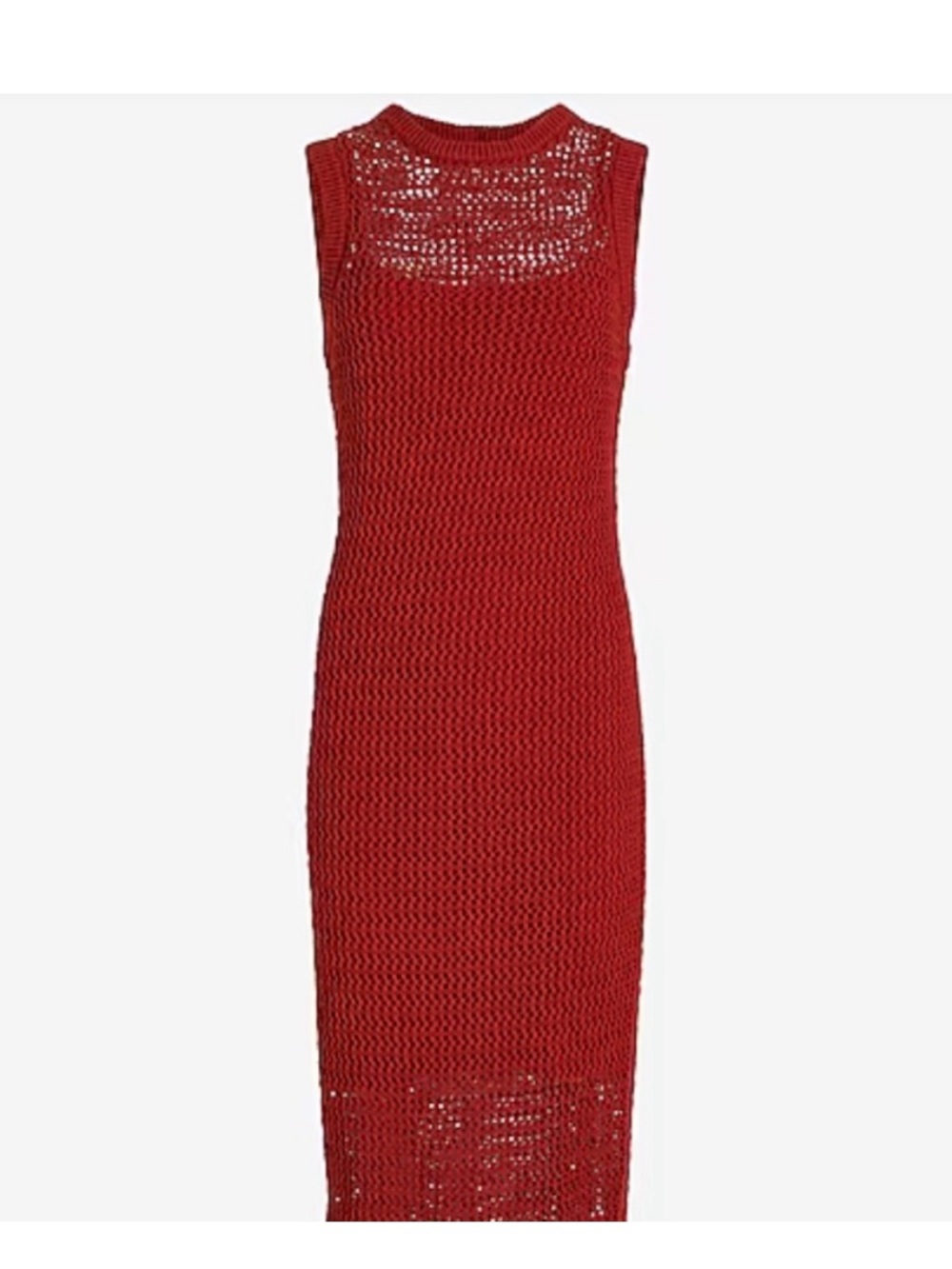 Express Sleeveless Knit Midi Dress